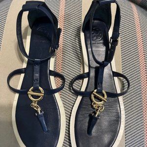 Tory Burch navy blue sandal
